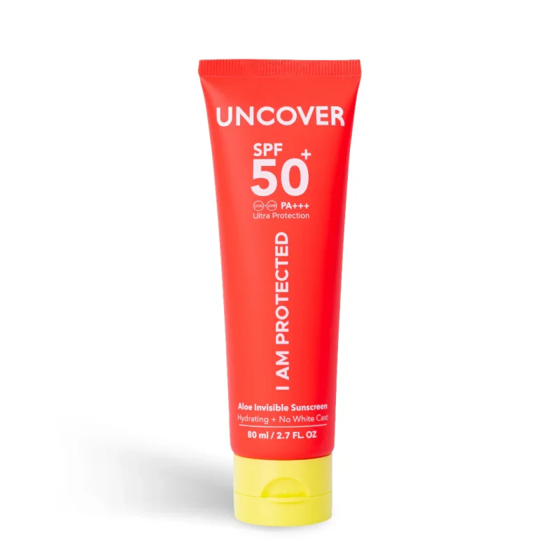 UNCOVER Aloe Invisible SPF 50++ Pa+++ 80ml